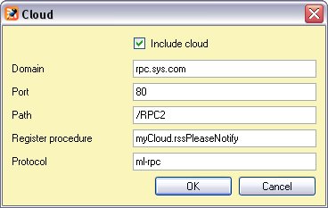 RSS Channel Writer - Channel Optional Tab - Cloud